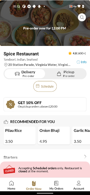 Spice Restaurant Screenshot 2