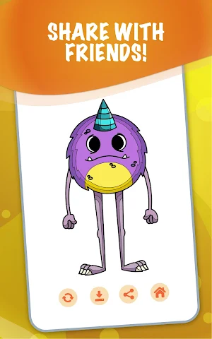 Halloween Monster Coloring Book By Numbers Screenshot 1