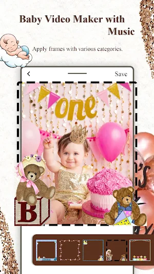 Baby video maker with music Screenshot 1