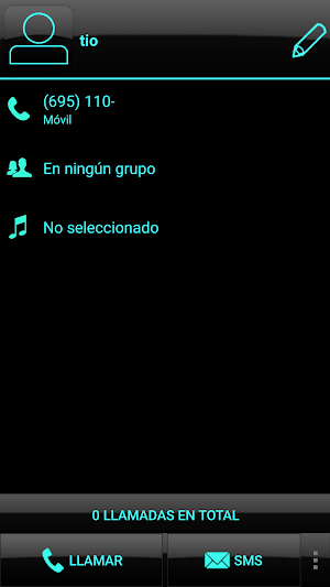 THEME BIG DARK HOLO EXDIALER Screenshot 3