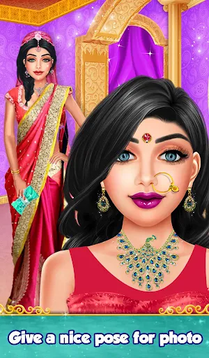 Indian Gopi Beauty Salon : Makeup Dressup Girls Screenshot 3