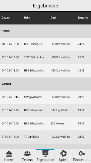 HSG Schwabkirchen Screenshot 2