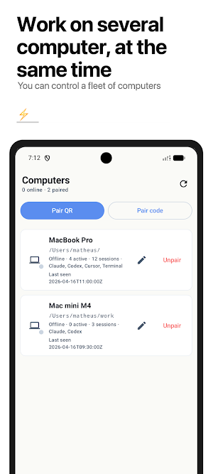 CosmoRemote: AI Coding Screenshot 2