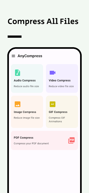 AnyCompress -  Reduce FileSize Screenshot 0