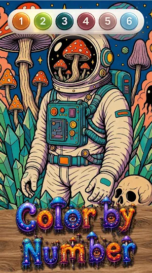 Mushroom Color by Number Screenshot 2