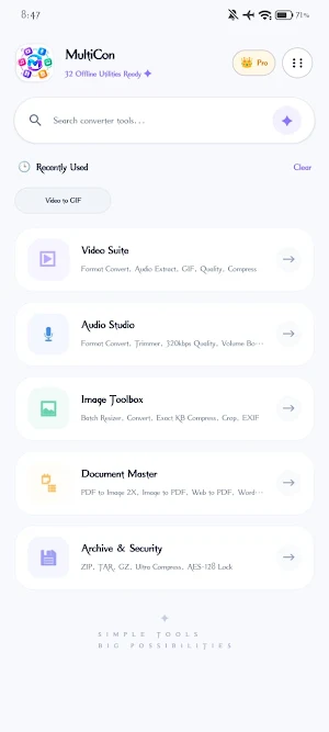 MultiCon: All Media Converter Screenshot 0