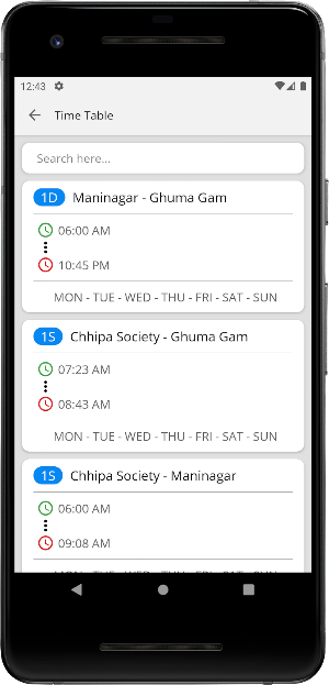 BRTS Ahmedabad Info Screenshot 2