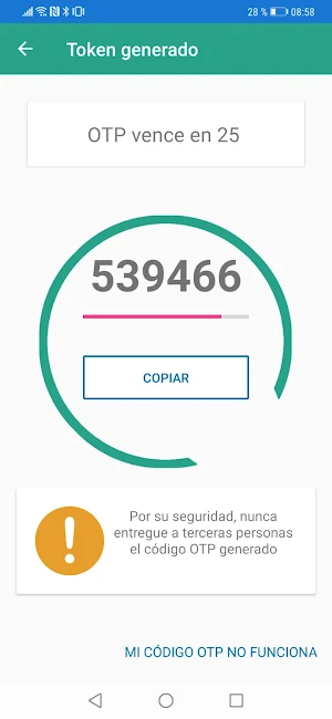 Coopemedicos Token Screenshot 0