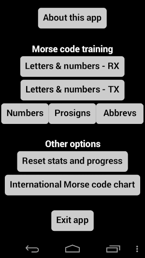 30WPM Amateur ham radio Koch CW Morse code trainer Screenshot 0