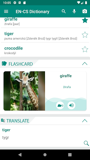 Czech English Dictionary Screenshot 0
