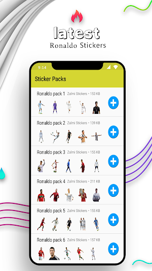 Ronaldo Stickers For Whatsapp - WAStickerApps Screenshot 0
