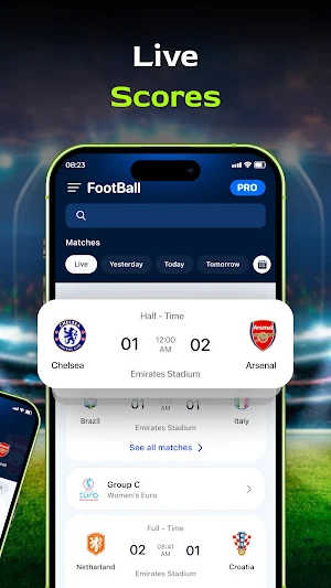 Live Football TV - Live Scores Screenshot 1