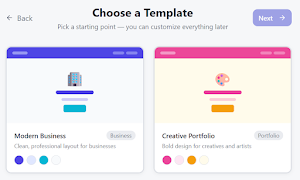 Easy Website Builder Screenshot 1