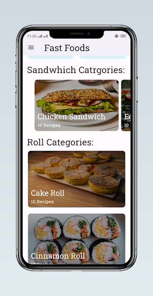 Fast Food Recipes Screenshot 0