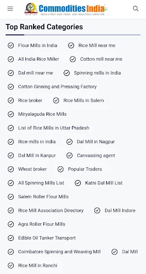 Commodities India – Directory Screenshot 2