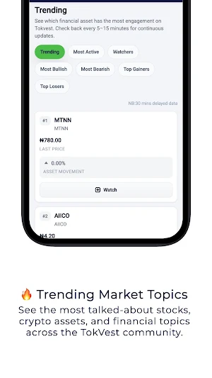 TokVest - Stocks & Crypto Talk Screenshot 2