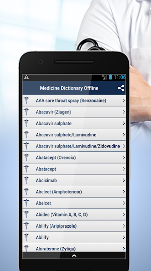 Medicine Dictionary Offline Screenshot 1