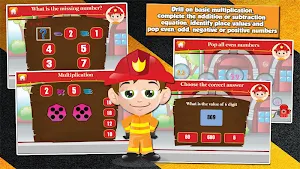 Fireman Kids Grade 2 Games Screenshot 1