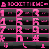 Theme Glossy Pink RocketDial