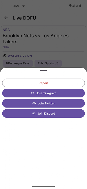 Live Dofu MLB NFL NHL NBA NCAA Screenshot 3