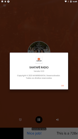 Santafé Rádio Web Rádio 24 horas - Goiânia Screenshot 2