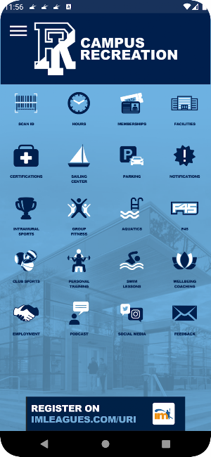 URI Campus Rec - Rhody Rec Screenshot 1