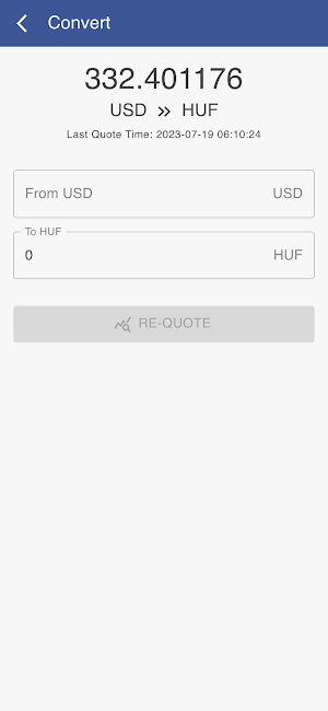 USD to HUF Screenshot 1