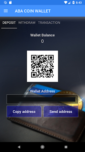 ABA Global Wallet Screenshot 1