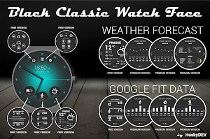 Black Classic Watch Face Screenshot 0