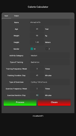 Calorie Calculator Screenshot 2