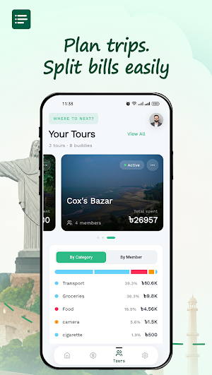 Budget Mint: Expense•Tour•Meal Screenshot 2