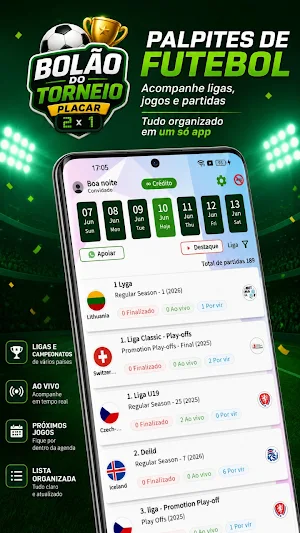 Bolão do Torneio: Placar App Screenshot 0