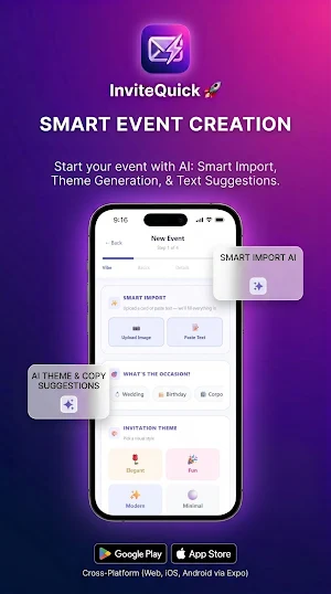 InviteQuick - AI Event Planner Screenshot 3