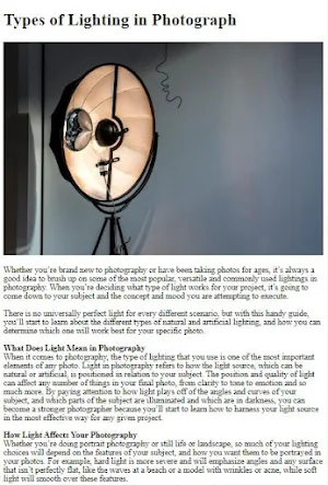 Photography Tricks Techniques Screenshot 2