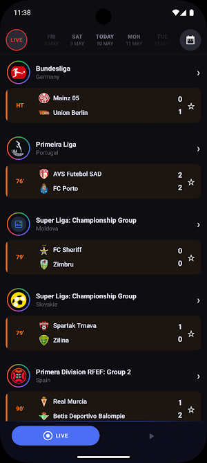 Play Zera - Soccer Live Scores Screenshot 0