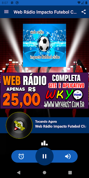 Rádio Impacto Futebol Clube Screenshot 0