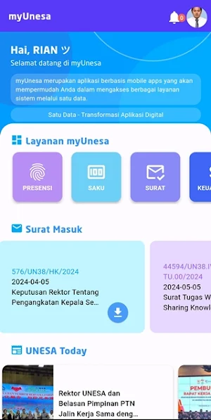 myUnesa Screenshot 2