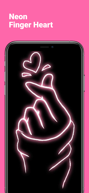 Finger heart wallpaper bts Screenshot 1