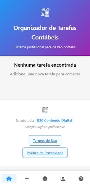 Organizador Tarefas Contábeis Screenshot 1