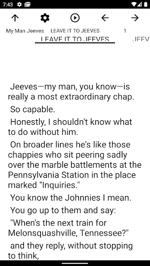 Book, My Man Jeeves Screenshot 1