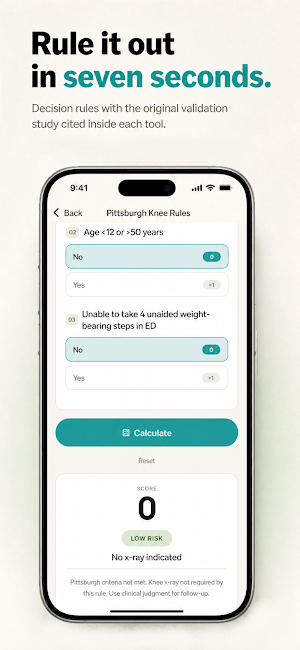 Scores - Medical Calculator Screenshot 3
