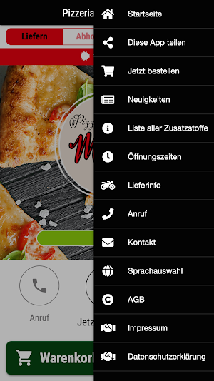 Pizzeria Milano Löhne Screenshot 2