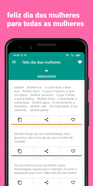 feliz dia da mulher magnífico mensagens 2021 Screenshot 2