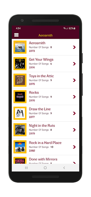 Aerosmith Lyrics & Wallpapers Screenshot 1