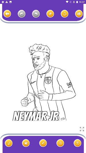 coloring football stars Screenshot 0