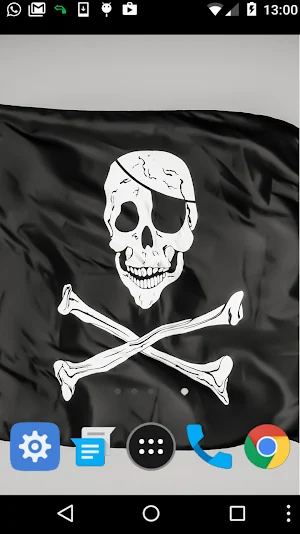 pirate flag wallpaper Screenshot 1