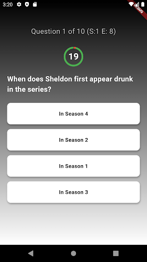 Big Bang Theory Trivia Quiz Screenshot 1
