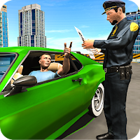 Police Officer Duty Multi Storey Parking Building