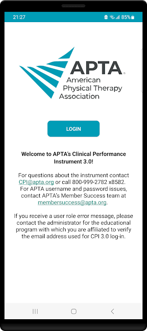 APTA Clinical Performance Screenshot 0
