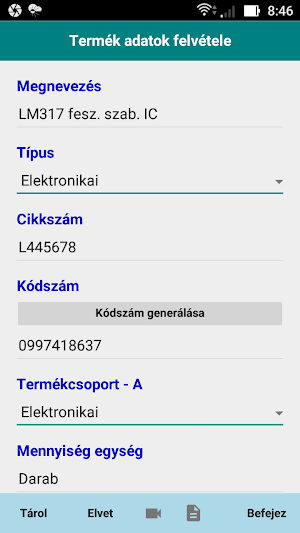 Raktár Kezelő - Készlet Nyilvántartó Screenshot 2